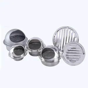 Bán buôn thép không gỉ Air Vent cap không thấm nước bên ngoài xả Vent Bìa