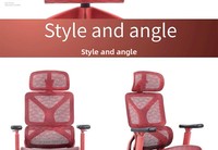 Chaise de bureau ergonomique en maille résistante à l'usure et aux taches, avec fonction de relaxation à grand angle et cadre inclinable
