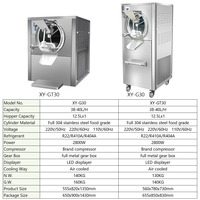 IJsmachine 38-40L/H, machine voor roomijs, gelato, harde ijs, commerciële ijsmachine voor bedrijven, prijs
