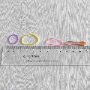 Vente en gros d'usine, élastiques en caoutchouc TPR colorés, bandeaux élastiques pour les petites filles - Product Image 4