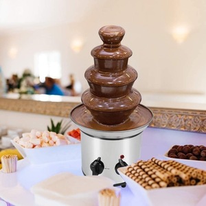 Fuente de chocolate de cuatro niveles, máquina eléctrica de acero inoxidable para derretir chocolate de sobremesa para postres de fiesta - Product Image 5