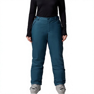 Pantalon de ski imperméable pour femme, synthétique et isolé, avec technologie Gore-Tex et fermeture à boutons, bleu sarcelle - Product Image 1