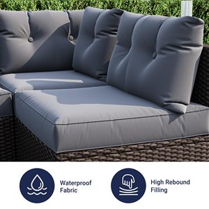 Mới đến sang trọng hiện đại Patio vườn <span class=keywords><strong>sofa</strong></span> bộ đồ gỗ ngoài trời đồ gỗ ngoài trời - Product Image 5