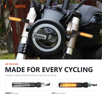 Clignotant de scooter électrique, indicateur LED de moto, homologué E8, 7 LED, 12V, étanche IP65, boulon M8, universel avant/arrière