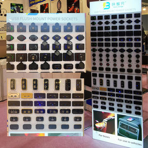 Зарядное устройство для автомобиля с двумя портами USB Type-C, 48 Вт, быстрая зарядка, водонепроницаемое, 12В/24В, класса люкс - Product Image 5