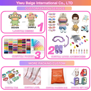 Ropa para <span class=keywords><strong>Muñeca</strong></span> <span class=keywords><strong>de</strong></span> Nieve, Colgante <span class=keywords><strong>de</strong></span> Tela para <span class=keywords><strong>Muñeca</strong></span> <span class=keywords><strong>de</strong></span> Peluche <span class=keywords><strong>de</strong></span> 17 cm, Material <span class=keywords><strong>de</strong></span> Algodón para Manualidades, Marca OEM, Alta Calidad, Escala 1:3, Diseño <span class=keywords><strong>de</strong></span> Dibujos Animados - Product Image 6