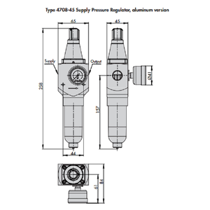 Vanne de régulation avec régulateur de pression de gaz Samson 4708-45, régulateur de pression d'alimentation 4708 pour vanne - Product Image 4