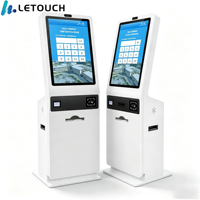 Kiosque de paiement en libre-service Lehua sur pied de 32 pouces avec écran tactile 1920x1080, terminal de paiement de factures, lecteur de code QR, lecteur de cartes