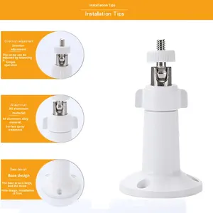 Support de montage de caméra de sécurité réglable à 360 degrés, pour <span class=keywords><strong>Arlo</strong></span> Pro, support mural universel de surveillance intérieure et extérieure - Product Image 4