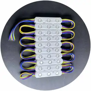 Cửa sổ LED thiết kế ánh sáng DC12V PVC nhôm thay đổi màu sắc 0.72 Wát signage tiêm RGB LED MODULE cho thư kênh