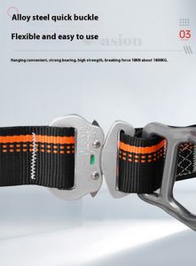 Sabuk keselamatan perlindungan jatuh seluruh tubuh, sabuk <span class=keywords><strong>Harness</strong></span> keamanan untuk menjaga keamanan di luar ruangan, pengiriman cepat, tali pengaman - Product Image 5