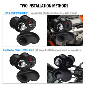 Caricatore rapido QC con 3.0 voltmetro e schermo in lega di alluminio accendisigari - Product Image 5