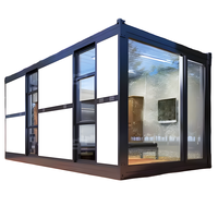 Maison de conteneur pliante en acier portable de 20 pieds pour les ventes directes d'usine de bureau à domicile en plein air