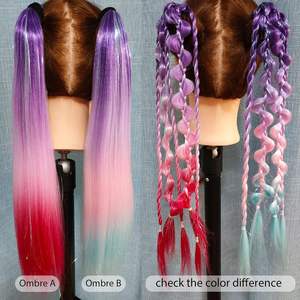 <span class=keywords><strong>ผม</strong></span>ต่อสีสำหรับถัก<span class=keywords><strong>เปีย</strong></span> แบบออมเบร หางม้าต่อผมหลากสี 20 นิ้ว สำหรับงานเทศกาลวัน<span class=keywords><strong>ผม</strong></span>สุดมันส์ งานเรฟสุดแหวกแนว - Product Image 5