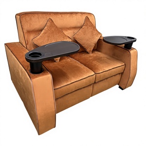 LEADCOM LS-B856 pour cinéma VIP de luxe, siège double pour couple, home cinéma, siège double en tissu avec coussins - Product Image 4