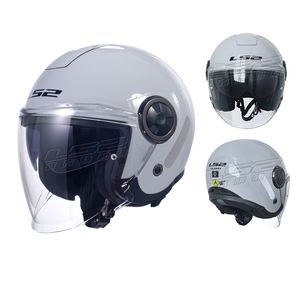 Casco <span class=keywords><strong>de</strong></span> Motocicleta para Todas las Estaciones LS2 OF620, Medio Casco con Lente Doble, Diseño Tres Cuartos Universal para Scooter, para Hombres y Mujeres, Nuevo Material ABS con Espuma - Product Image 2
