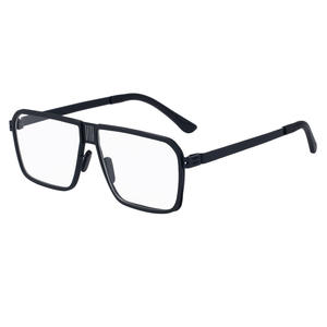 2025 nouvelles lunettes de soleil rétro Double pont en <span class=keywords><strong>acier</strong></span> inoxydable cadre carré lunettes de conduite polarisées - Product Image 6