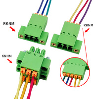 Bloc de bornes mâle-femelle à double rangée et à profil bas de 3,81 mm avec pince à ressort à enfiler et connecteur en ligne, directement de l'usine