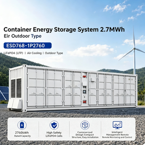 2.7MWh LiFePO4 Outdoor Container <b>Energy</b> <b>Storage</b> <b>System</b> Air Cooling Battery For PV Industrial Grid Microgrid Peak Shaving - Product Image 2