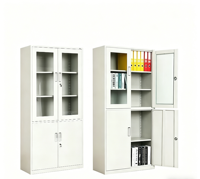 Armoire de classement en acier, armoire d'archives pour documents financiers, armoire métallique avec serrure, armoire de rangement, mobilier de bureau