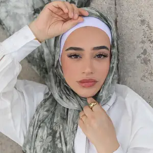 Yomo nhà máy bán buôn thời trang TIE DYE voan khăn trùm đầu mùa hè headscarf cho hồi giáo islam headwrap khăn choàng Nhà cung cấp