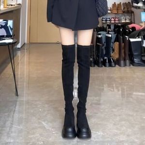 Bottes d'hiver noires imperméables en toile à talon épais de 6,5 cm pour femme Ann'S, avec fermeture éclair latérale et semelle intermédiaire en cuir véritable, soutien de la voûte plantaire - Product Image 5