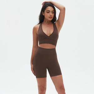 Soutien-gorge de sport de haute qualité à col en V, dos croisé sexy, compression, pour le yoga et le fitness, pour femmes, vêtements de sport athlétiques - Product Image 6