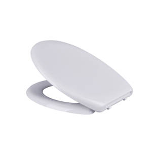 Asiento de inodoro de forma Universal Beewill <span class=keywords><strong>Wc</strong></span> orinal <span class=keywords><strong>tapa</strong></span> bisagra ranura Color blanco Duroplast asiento de inodoro de cierre suave - Product Image 1