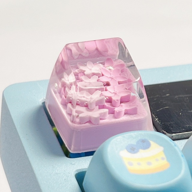 Translucent 3D Personalized DIY Resin Keycaps OEM SA R1 Height Custom Keycaps for Mechanical Keyboards
