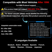 Escáner OBD2 V100 a Precio de Fábrica, Lector de Códigos de Error del Motor, Escáner de Diagnóstico EOBD, Lector Automático para Autos Universales