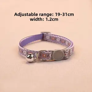 Venta al por mayor <span class=keywords><strong>Original</strong></span> mascota flor rota campana <span class=keywords><strong>Collar</strong></span> perro gato seguridad hebilla <span class=keywords><strong>Collar</strong></span> - Product Image 2