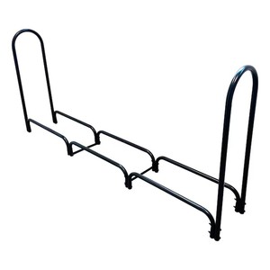 Support de rangement pour bûches en acier avec logo personnalisé moderne, finition peinte en poudre pour une utilisation en extérieur - Product Image 2