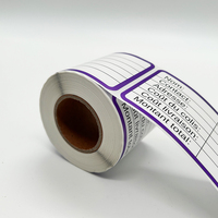 Étiquettes autocollantes en papier couché pour l'identification personnelle, étiquettes d'expédition détachables, étiquettes vierges pour emballages cosmétiques