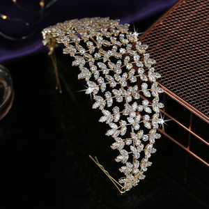 Diademi <span class=keywords><strong>E</strong></span> Corona Echsio Carino Romantico Delle Donne di Cerimonia Nuziale Nuziale del Pettine Dei Capelli Della Fascia Dei Capelli Del Partito Dei Monili di Zircon BC5134 Corona Princesa - Product Image 3