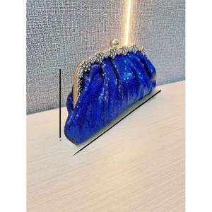 Herzförmige Clutch mit Strasssteinen Abendtaschen für Damen Frauen <span class=keywords><strong>Prom</strong></span> Gold Kristall Handtasche - Product Image 2