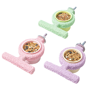 ภาชนะใส่อาหารนกแก้ว/แท่งสำหรับกัดแทะและลับเล็บสำหรับ<span class=keywords><strong>นก</strong></span>บัดจี <span class=keywords><strong>นก</strong></span>ค็อกคาเทล ภาชนะใส่อาหารนกเปลือกหอย/ภาชนะให้อาหารนก - Product Image 1