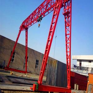 Warehouse Remote Control Beam Mounted Traveling Movable Indoor Outdoor Electric Hoist Single Girder Hook Industrial <b>Gantry</b> <b>Crane</b> - Product Image 1