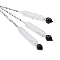 Hydromètre 0-100% pour alcool, détecteur d'alcool, outil de mesure d'alcool, hydromètre à vin, ensemble de bar