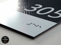 Plaque de porte en braille, panneau de numéro de maison, enseignes d'adresse extérieures, plaque de nom, plaques de numéro de porte, plaques d'adresse pour bureau, hôtel