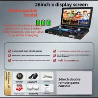 Console de jeu 3000 jeux avec grand écran de 26 pouces, King Fighters Pandora, joystick pour deux joueurs, sans fil, portable, connexion TV à domicile pour enfants