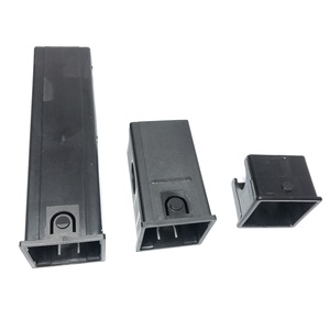 Riduttore per Tubo Quadrato Cavo 60 a 50, Boccola per Attrezzature <span class=keywords><strong>Fitness</strong></span>, Regolazione in Plastica Telescopica - Product Image 2