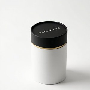 Minimalist Matte Rigid Cardboard <b>Round</b> Tube <b>Box</b> for Premium Unisex Perfume Fragrance Packaging Manufacturer - Product Image 3