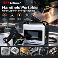 Machine de marquage laser à fibre portative 20W 30W 50W, graveur laser industriel portable pour la gravure de codes QR et de numéros de série sur métal
