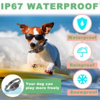 Collier anti-aboiement intelligent rechargeable Elecpet, 6 niveaux de sensibilité réglables, vibration, bip, matériau plastique pour chiens