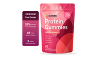 Gummies protéinés à marque privée, saveur fruits rouges mélangés, testés par un tiers, fabricant de compléments alimentaires OEM ODM, directement de l'usine