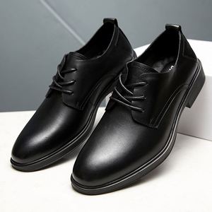 Zapatos Formales de Negocios de Diseño Italiano de Lujo, Zapatos de Vestir para Caballero, con Punta Cuadrada, Transpirables, de Cuero Casual para Hombre - Product Image 5