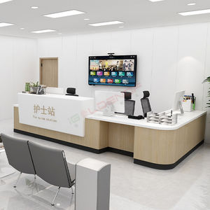 Stazione di accoglienza clinica per infermiere in legno di nuovo Design ospedale - Product Image 2