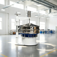 Tamiseur vibrant vertical à moteur pour poudre de maltodextrine fine, tamis rotatif anti-poussière avec racloir pour additifs alimentaires