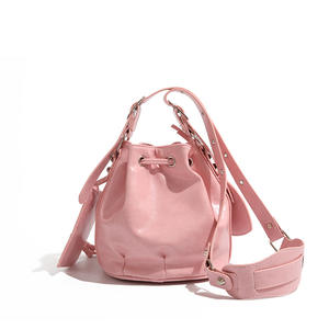 Sac seau tendance pour femme en PU, fermeture éclair, nouveau design, sac à bandoulière simple, sac de transport quotidien, doublure en polyester, souple - Product Image 4