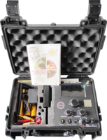 Detector de metales dorado Pro 1200M/3937FT, buscador de oro, buscador de metales subterráneo con caja de transporte